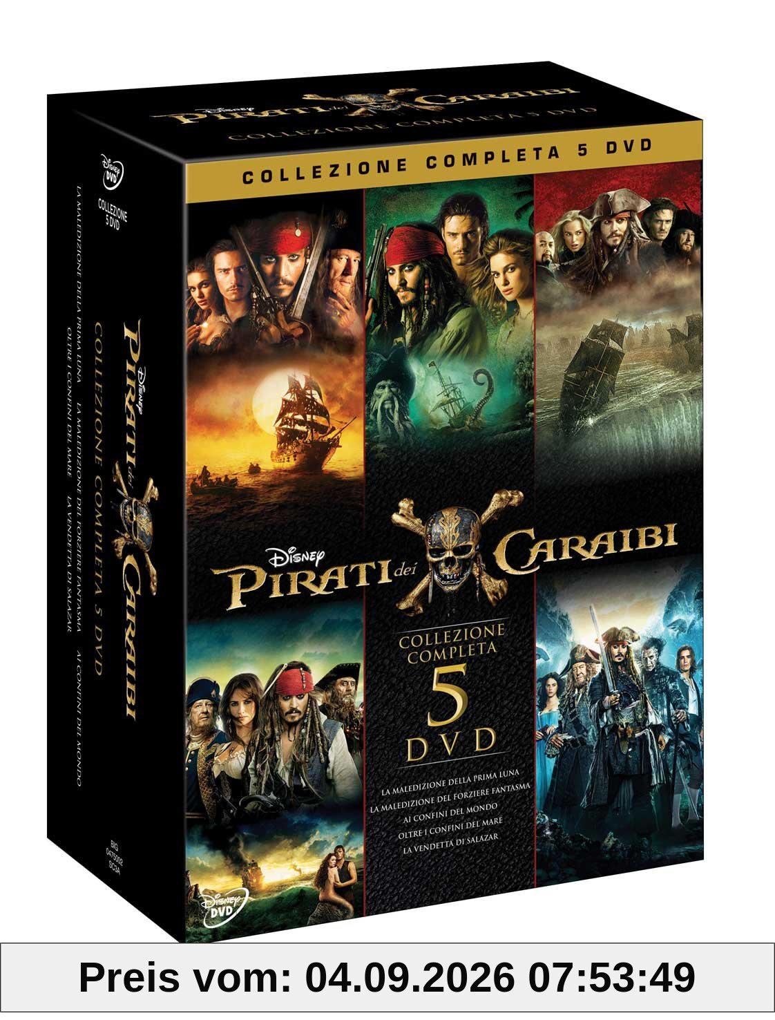 Pirati Dei Caraibi 1-5 (Box 5 DVD)