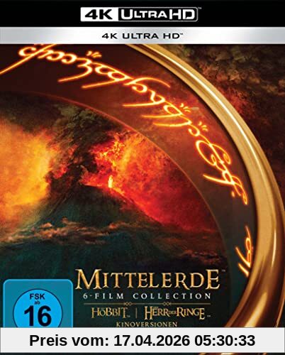 Mittelerde 6-Film Collection (4K Ultra HD) (+ Blu-ray) (+ Bonus-Disc)