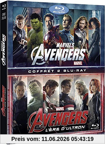 Coffret avengers : avengers 1 ;avengers 2 : l'ère d'ultron [Blu-ray] [FR Import]