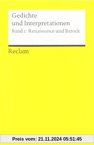 Gedichte und Interpretationen / Renaissance und Barock