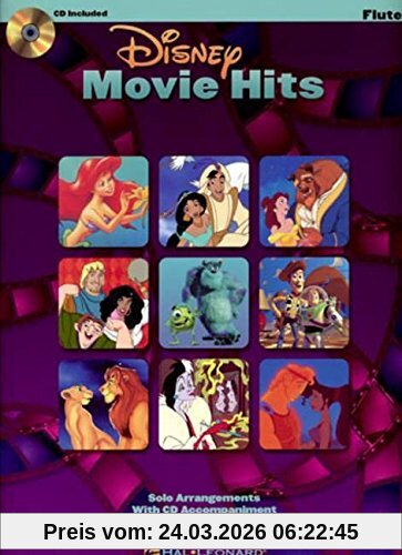 Disney Movie Hits (Flute) Flt Book/Cd