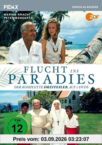 Flucht ins Paradies / Der komplette Abenteuer-Dreiteiler mit Starbesetzung (Pidax Serien-Klassiker) [2 DVDs]