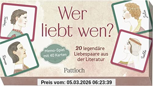 unbekannt Wer Liebt Wen?, 20 Legendäre Liebespaare Der Weltliteratur - Memo-Spiel Mit 40 Karten