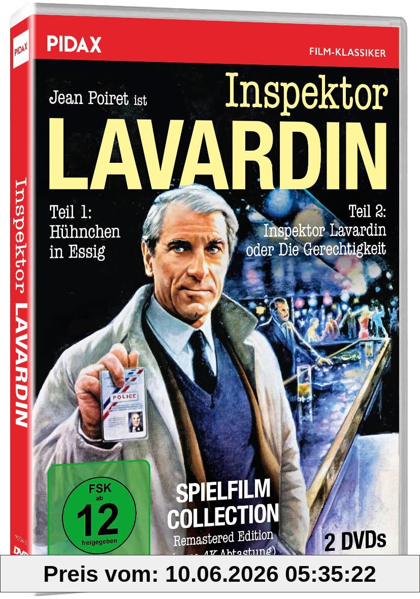 Inspektor Lavardin - Spielfilm Collection - Remastered Edition / Die beiden Kinofilme von Altmeister Claude Chabrol mit neuer 4K-Abtastung (Pidax Film-Klassiker) [2 DVDs]