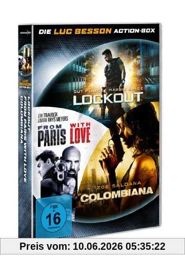 Lockout / Colombiana / From Paris with Love [3 DVDs]