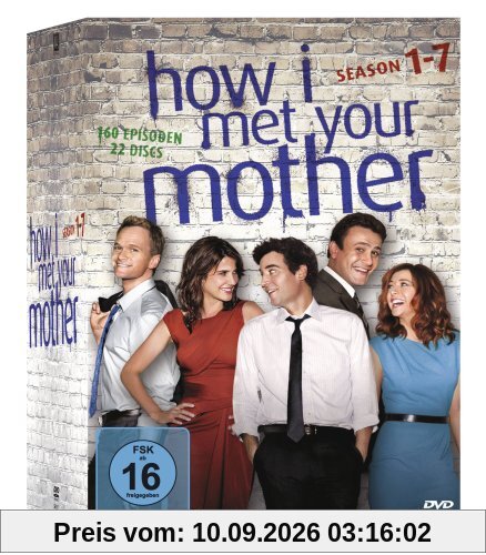 How I Met Your Mother Komplettbox, Seasons 1-7 (exklusiv bei Amazon.de) [22 DVDs]