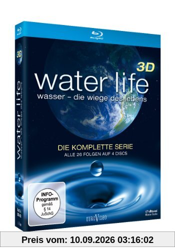 Water Life 3D: Wasser - Die Wiege des Lebens (Die komplette Serie, Alle 26 Folgen auf 4 Discs) [Blu-ray 3D]