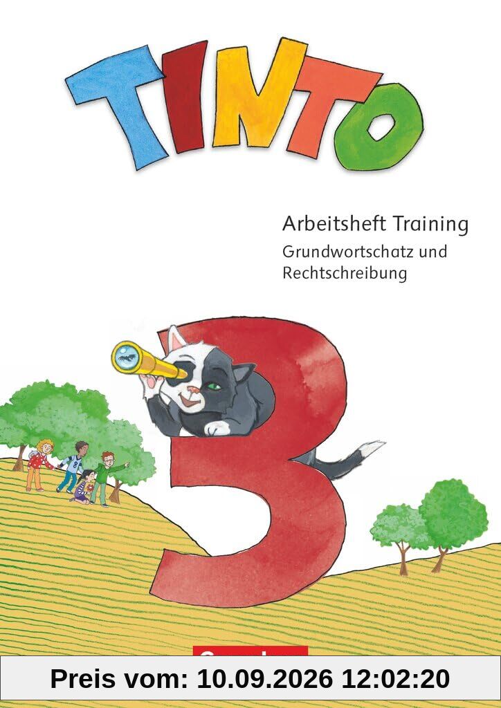Tinto Sprachlesebuch 2-4 - Neubearbeitung 2019 - 3. Schuljahr: Arbeitsheft Training - Grundwortschatz und Rechtschreibung