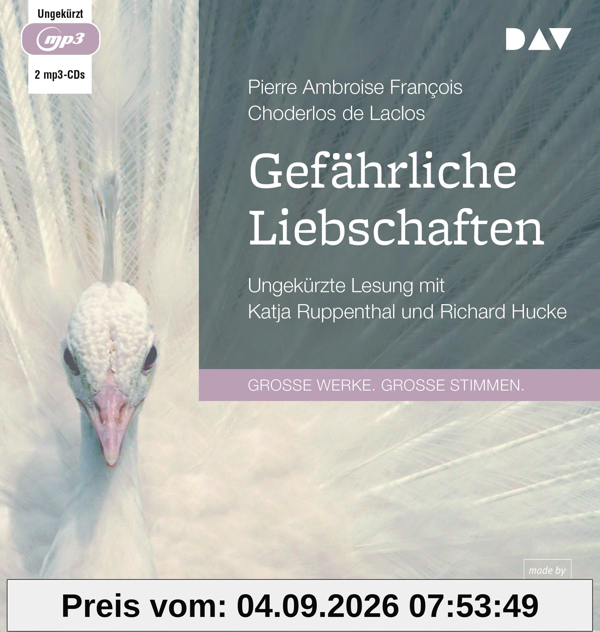 Gefährliche Liebschaften: Ungekürzte Lesung mit Katja Ruppenthal und Richard Hucke (2 mp3-CDs)