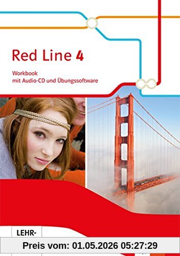 Red Line / Ausgabe 2014: Red Line / Workbook mit Audio-CD und Übungssoftware 8. Schuljahr: Ausgabe 2014