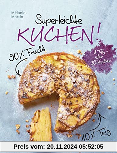 Superleichte Kuchen! 90% Frucht, 10% Teig. Über 30 einfache Kuchenrezepte mit einem Grundteig: Low Carb backen mit viel 