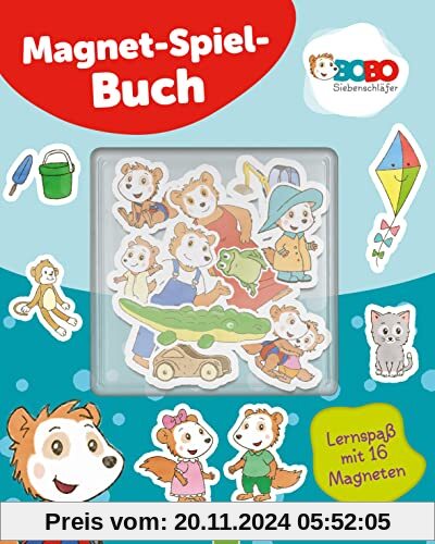 Bobo Siebenschläfer Magnet-Spiel-Buch: Kreativer Lernspaß mit 16 Magneten für Kinder ab 3 Jahren. Spielen, Lernen und Fö