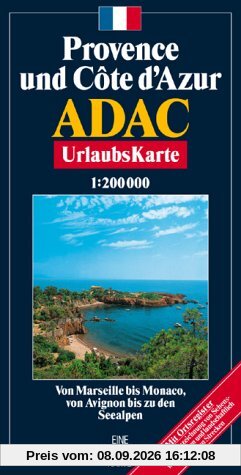 ADAC Karte, Provence und Cote d' Azur