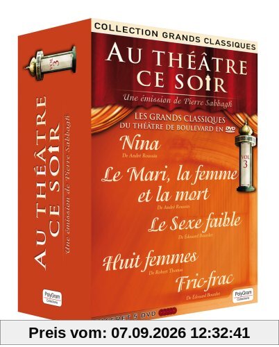 Coffret 5 DVD : Au Théâtre Ce Soir Volume3
