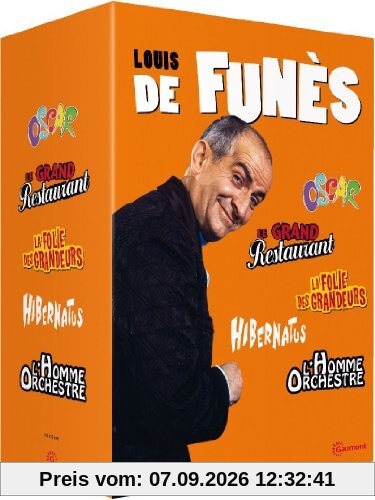 Coffret louis de funes : oscar ; la folie des grandeurs ; hibernatus ; l' homme orchestre ; le grand restaurant [FR Import]