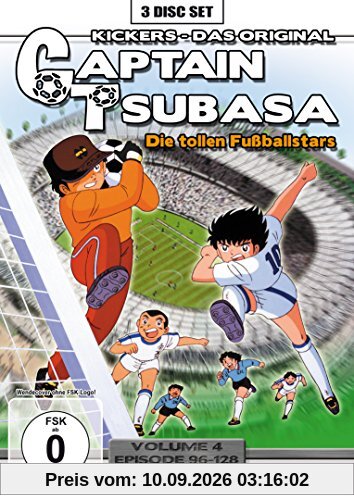 Captain Tsubasa - Die tollen Fußballstars (Volume 4: Folge 96-128) [3 DVDs]