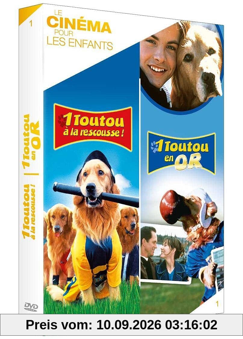 Coffret chiens, vol.1, 2 films : un toutou à la rescousse ; un toutou en or [FR Import]