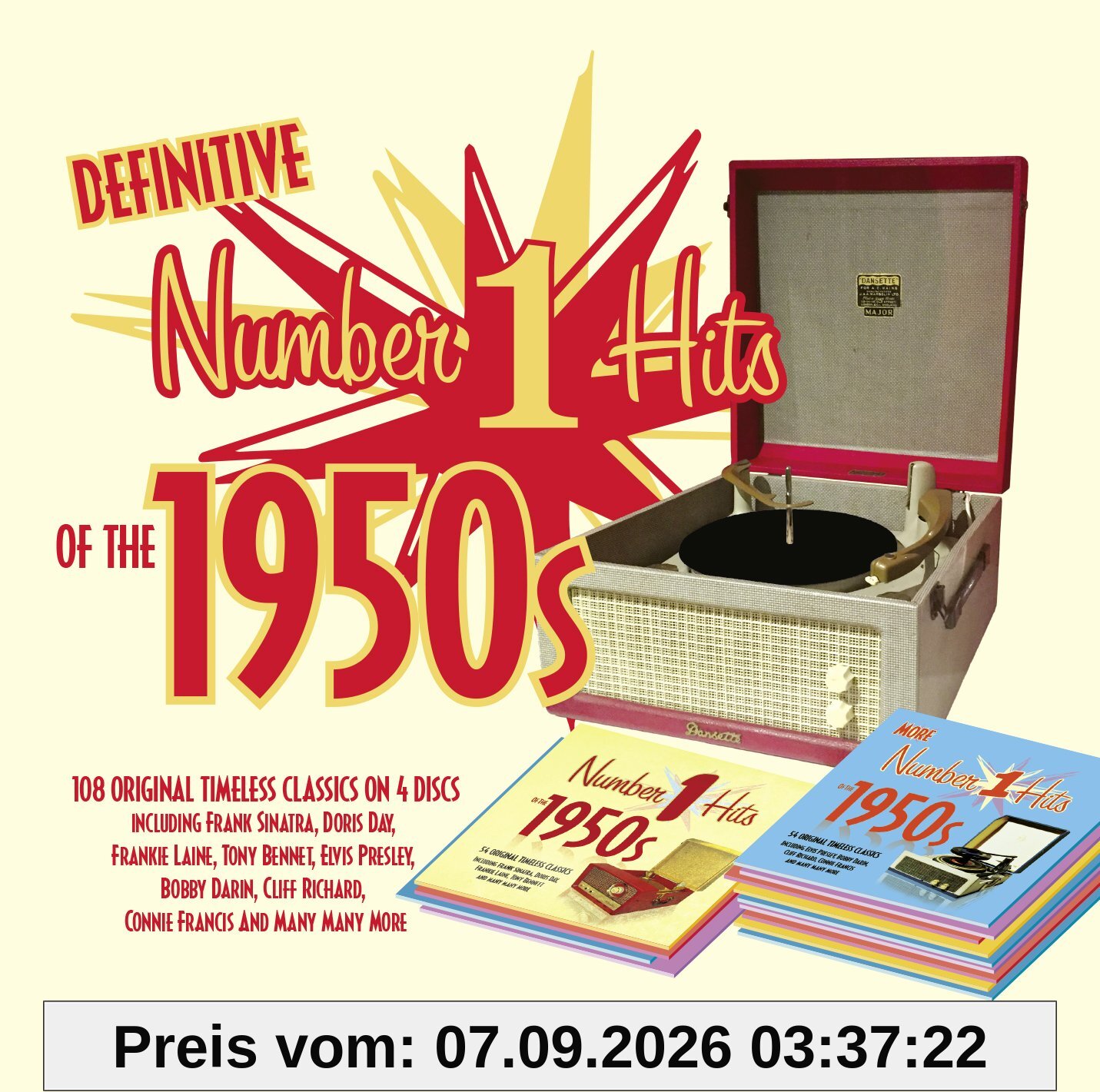 The Definitive No 1 Hits Of The 1950s 4CD - Every Number 1 from 1950