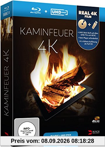 Kaminfeuer 4K (UHD Stick in Real 4K + Blu-ray) - Limited Edition [Blu-ray]