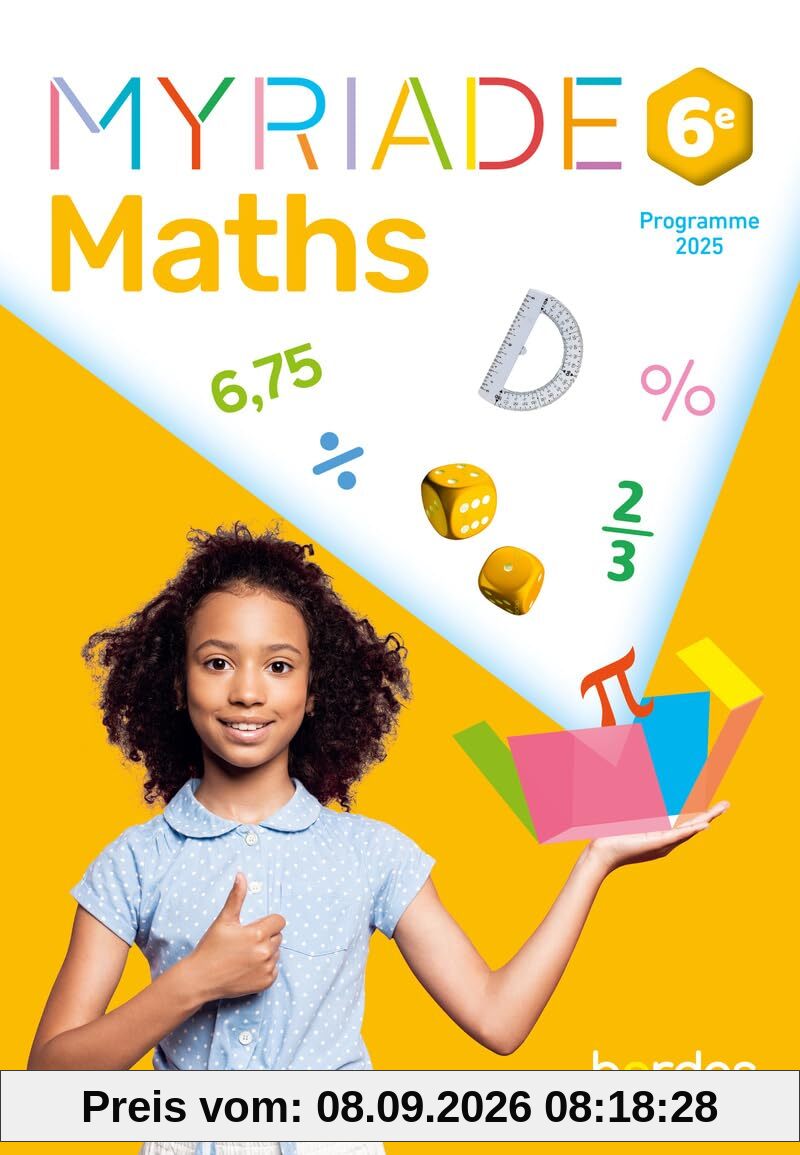 Maths 6e : programme 2025