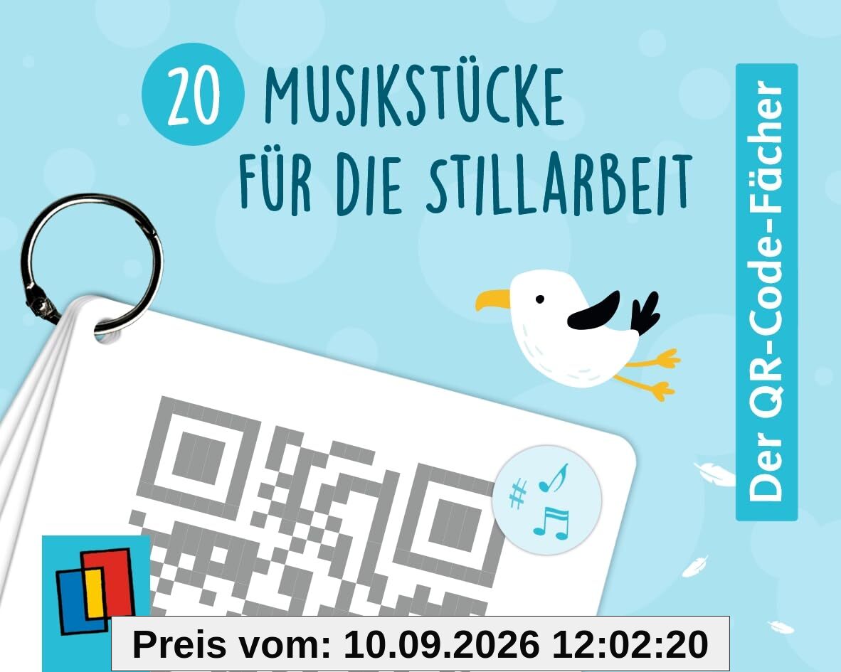 20 Musikstücke für die Stillarbeit: Entspannende Musik für mehr Konzentration im Unterricht und zu Hause (Der QR-Code-Fächer)