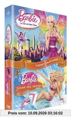 Coffret Barbie : le secret des fées ; le secret des sirènes [FR Import]