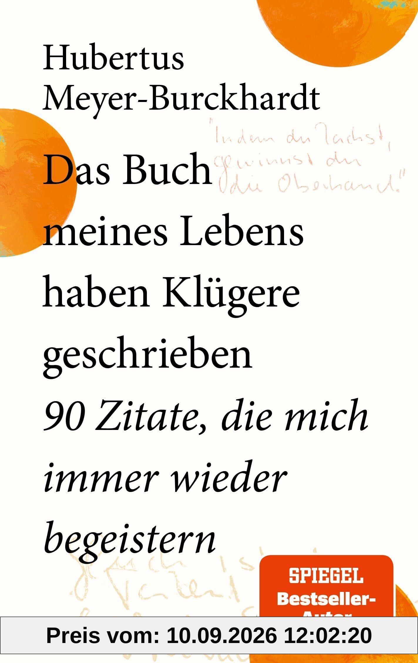 Das Buch meines Lebens haben Klügere geschrieben