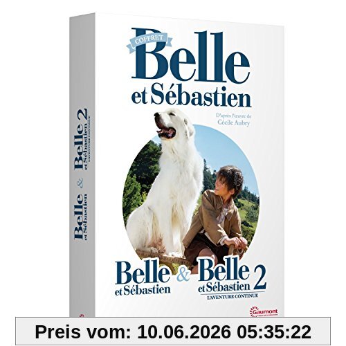 Coffret belle et sébastien 2 films : belle et sébastien ; l'aventure continue [FR Import]
