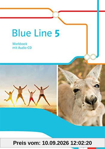 Blue Line 5 R-Zug. Ausgabe Bayern: Workbook mit Audios Klasse 9 (Blue Line. Ausgabe für Bayern ab 2017)
