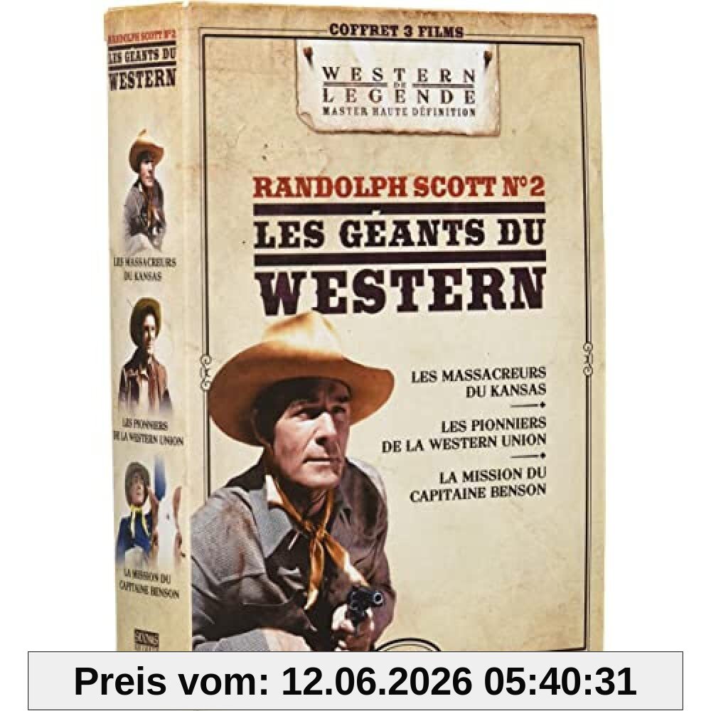 Les géants du western : randolph scott n° 2 - coffret 3 films [FR Import]