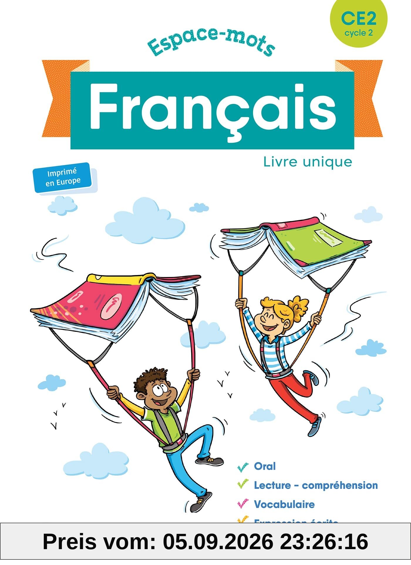 Espaces-mots français CE2, cycle 2 : livre unique