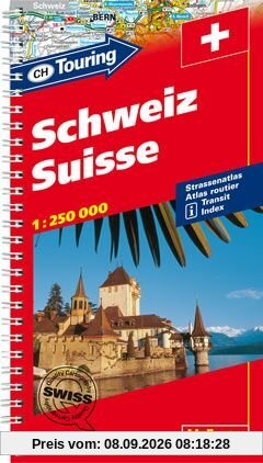 Hallwag Strassenatlanten, Schweiz, CH Touring
