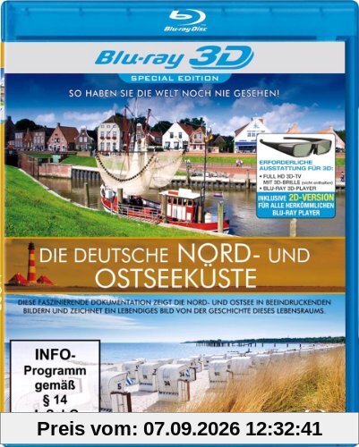 Die deutsche Nord- und Ostseeküste [3D Blu-ray]