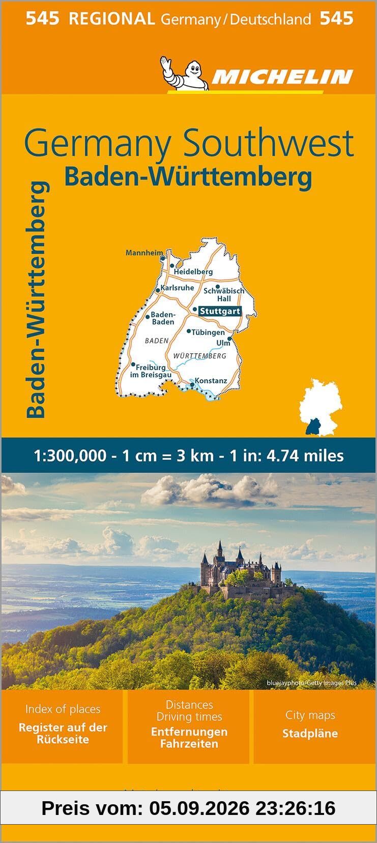Michelin Baden-Württemberg: Map (MICHELIN Regionalkarten)