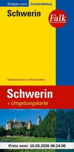 unbekannt Falk Stadtplan Extra Standardfaltung Schwerin