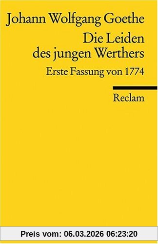 unbekannt Die Leiden Des Jungen Werthers