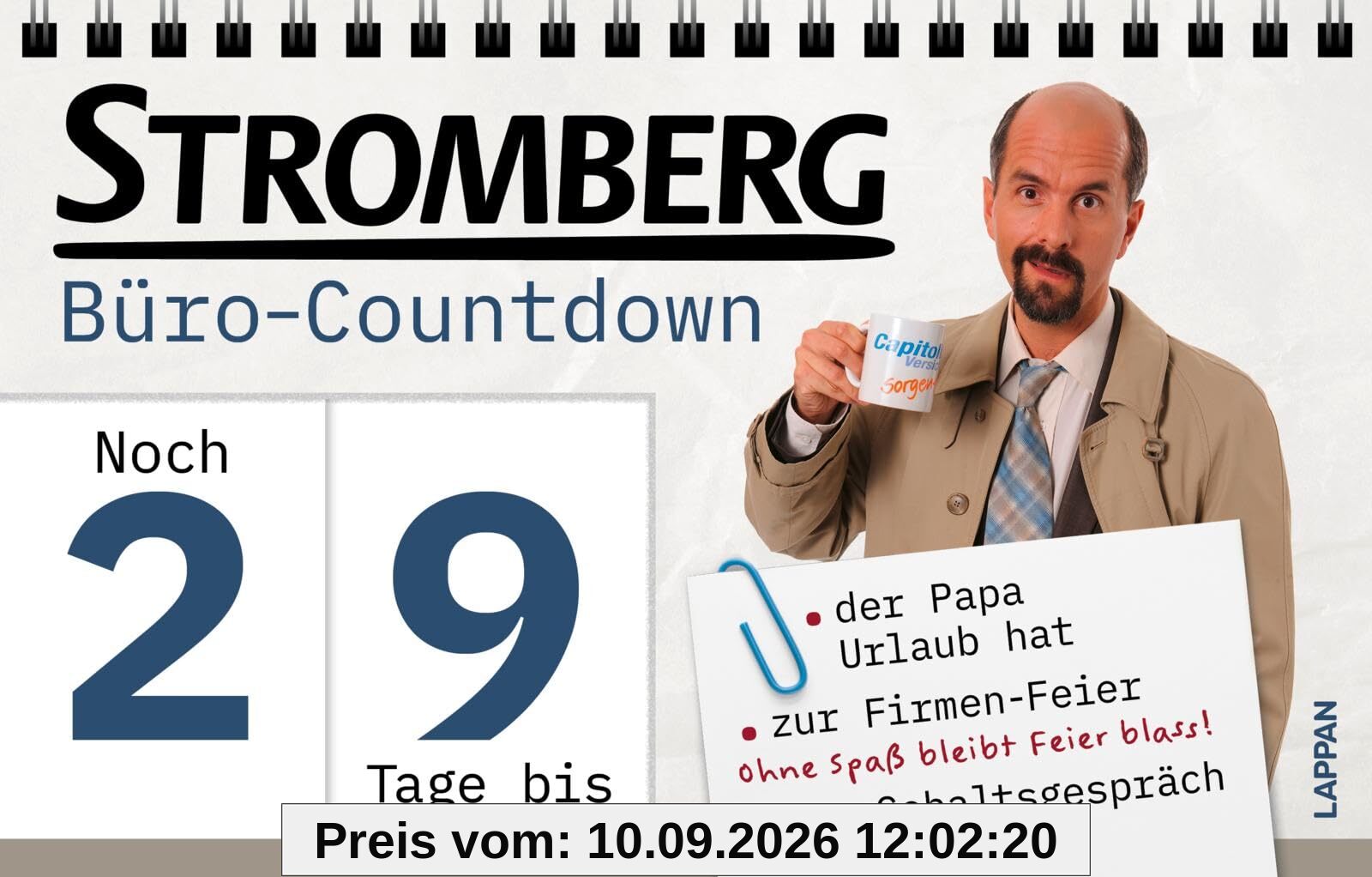Stromberg Büro-Countdown: Mehr Spaß im Büro mit den besten Sprüchen vom Papa