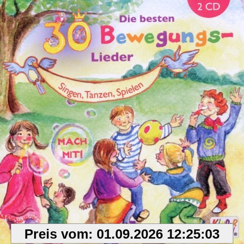 Die besten 30 Bewegungs-Lieder, 2 CD-Set
