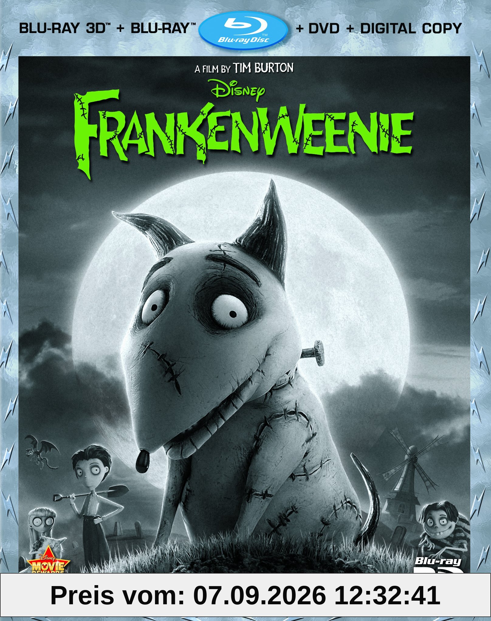 Frankenweenie (Four-Disc Combo: Blu-ray 3D/Blu-ray/DVD + Digital Copy)