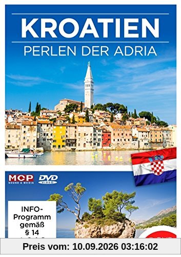 Kroatien - Perle der Adria - 2 DVDs mit je 45 Min. (DVD 1: Von Istrien bis Split & DVD 2: Von Makarska bis Duabrovnik)