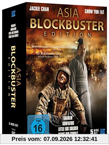 Asia Blockbuster Edition (Shaolin, Konfuzius / Little Big Soldier / Stadt der Gewalt) [5 DVDs] [Collector's Edition]
