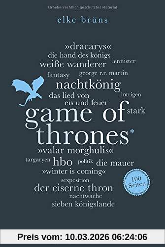 Elke Bruns Game Of Thrones. 100 Seiten (Reclam 100 Seiten)