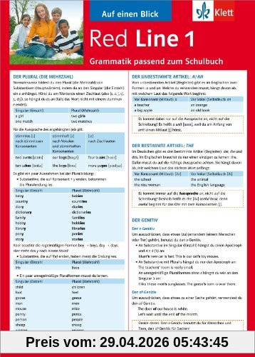 Red Line 1: Grammatik passend zum Schulbuch