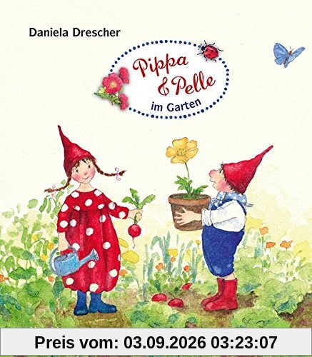 Pippa und Pelle im Garten