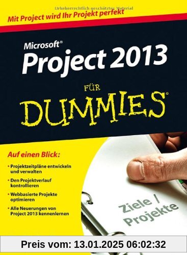 Microsoft Project 2013 für Dummies (Fur Dummies)