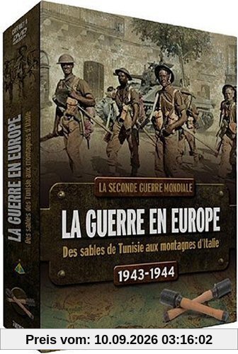 Coffret 4 DVD : La Guerre en Europe Vol1 : Des Sables de Tunisie aux montagnes d'Italie