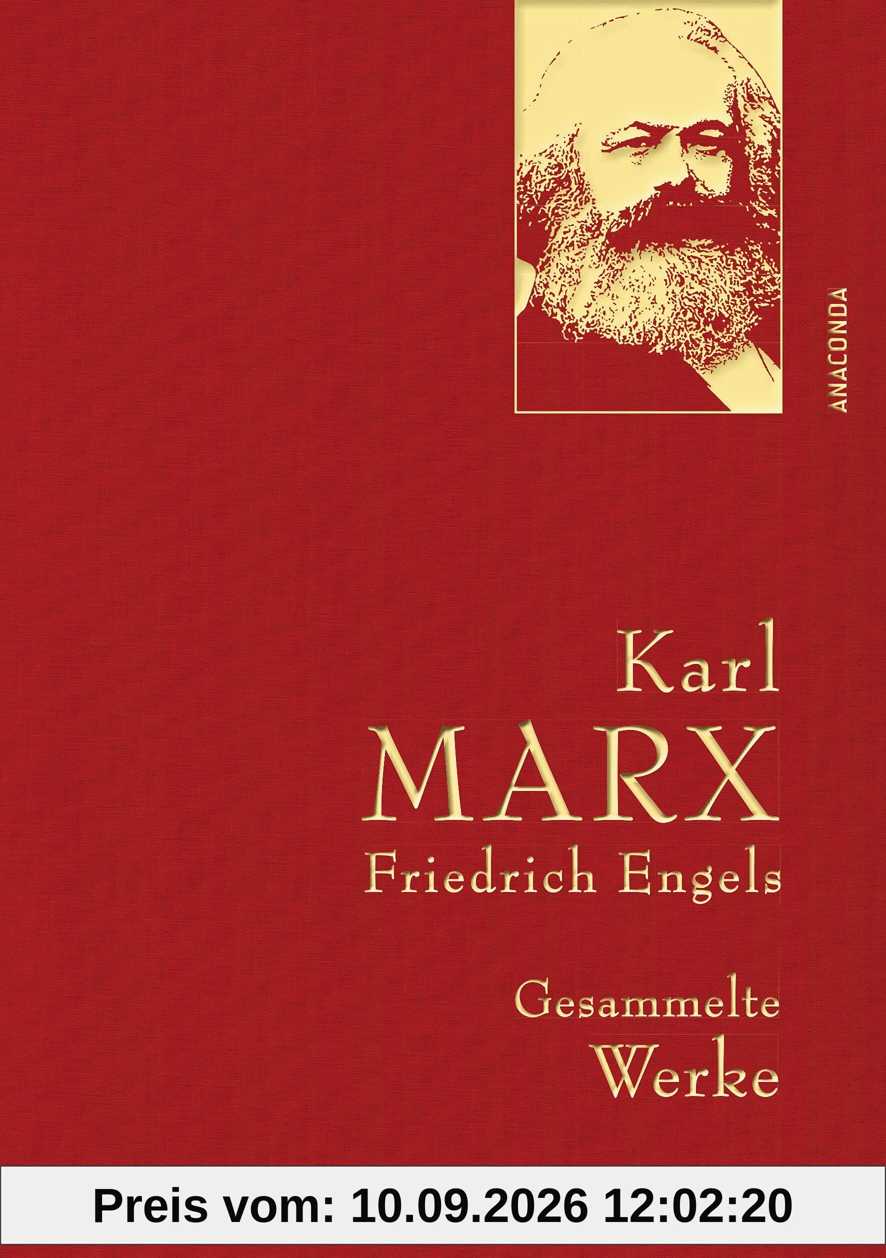 Karl Marx / Friedrich Engels - Gesammelte Werke (Leinenausg. mit goldener Schmuckprägung)