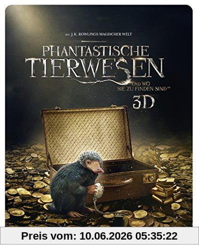 Phantastische Tierwesen und wo sie zu finden sind - Steelbook (exklusiv bei Amazon.de) [3D Blu-ray] [Limited Edition]