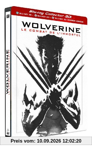 Wolverine : le combat de l'immortel - Combo Blu-ray 3D + Blu-ray + Blu-ray bonus version longue - Edition limitée boitier métal