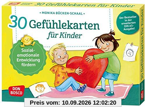 30 Gefühlekarten für Kinder: Sozial-emotionale Entwicklung fördern. Emotionen beschreiben und ausdrücken. Lösungen finden, Empathie lernen. Mit ... und innere Balance. 30 Ideen auf Bildkarten)